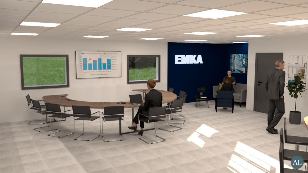 3D rénovation complète bureaux professionnels